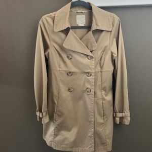 Old Navy Sateen Short Trench Coat Size M